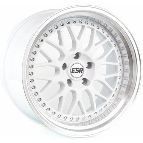 ESR White SR01 18x9.5 5x120 15mm Wheel (89551415 SR01WHT-ML 5X120)