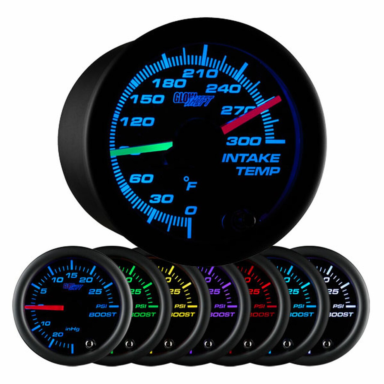 GlowShift  10 Color Digital Ambient Air Temperature Gauge