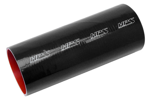 HPS 8" 6-ply Reinforced Silicone Straight Coupler Hose | Universal (HTST-800-BLK)