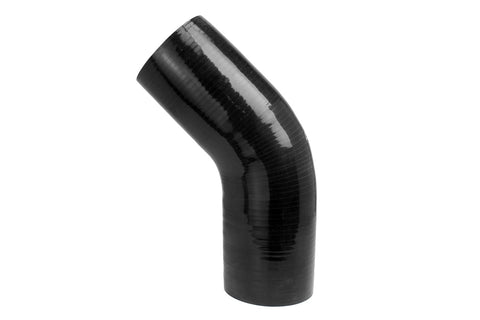 HPS 4-1/2" 4-ply Reinforced Silicone 45 Degree Elbow Coupler | Universal (HTSEC45-450-BLK)