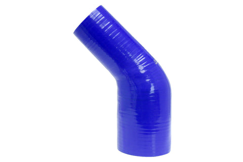 HPS 3" - 3-1/8" 4-ply Reinforced Silicone 45 Elbow Reducer Coupler | Universal (HTSER45-300-312-BLK)