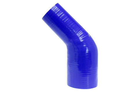 HPS 2-3/4" - 3" 4-ply Reinforced Silicone 45 Elbow Reducer Coupler | Universal (HTSER45-275-300-BLK)