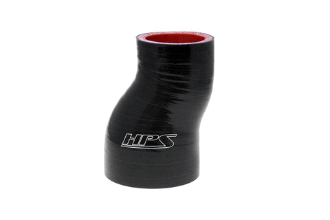 HPS 2-3/8" - 2-3/4" 4-ply Reinforced Silicone Offset Coupler Hose | Universal (HTSOR-238-275-BLK)