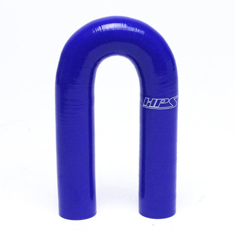 HPS 7/8" 4-ply Reinforced Silicone 180 Degree U Elbow Coupler Hose | Universal (HTSEC180-087-BLK)