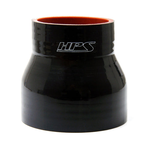 HPS 5/8" - 3/4" 4-ply Reinforced Silicone Straight Coupler Hose | Universal (HTSR-062-075-BLK)