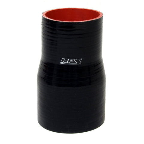 HPS 2" - 2-1/2" 4-ply Reinforced Silicone Straight Coupler Hose | Universal (HTSR-200-250-BLK)