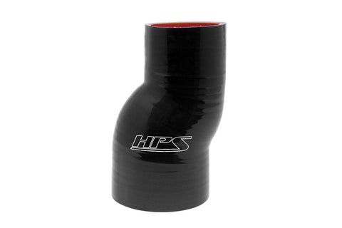 HPS 2" - 2-3/8" 4-ply Reinforced Silicone Offset Coupler Hose | Universal (HTSOR-200-238-BLK)