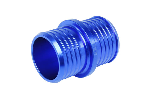 HPS Billet 6061 Aluminum Joiner Hose Union Connector | Universal (AHU-050-BLUE)