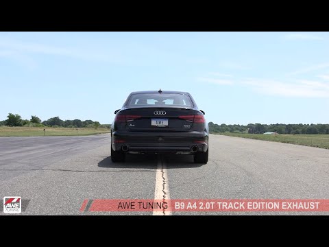 AWE Track Cat-Back Exhaust | 2017-2021 Audi A4 B9 2.0L Turbo (3020 