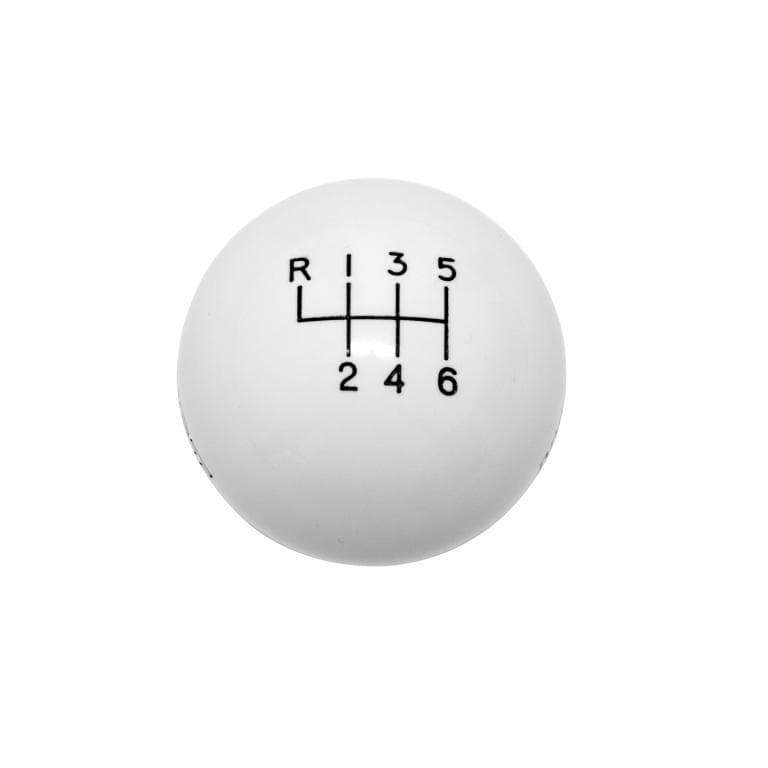 Hurst White 6 Speed Shift Knob M12x1.25 (1630225) – MAPerformance