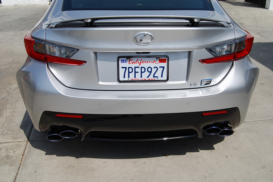 Invidia Rolled Titanium Burnt Quad Tip Cat-Back Exhaust | 2014-2019 Lexus  RC-F Q300 (HS14LRF3TH)