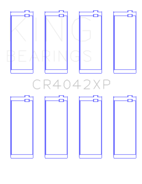 King .026 Connecting Rod Bearings Set | 1991 - 1995 BMW 318i, 1991 - 1997 BMW 318is & 1995 - 1999 BMW 318ti (CR4042XP.026)