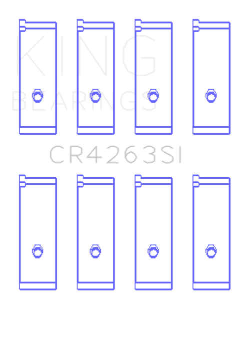 King .50 Rod Bearing Set | 2009 Toyota Corolla ,2000 - 2005 Toyota Celica & 2003 - 2008 Toyota Matrix (CR4263SI0.5)