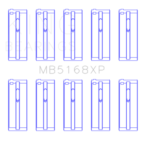 King  .025 Crankshaft Main Bearing Set | 1978 - 1997 Honda Accord & 1981 - 1987 Honda Civic  (MB5168XP.026)