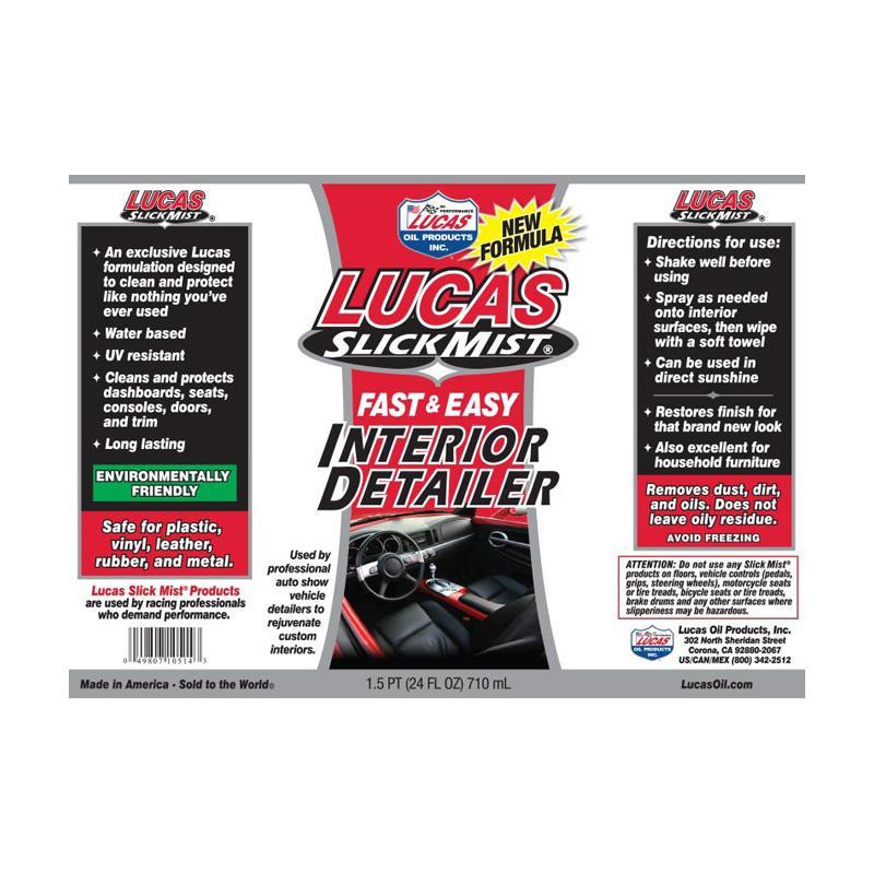 Lucas Slick Mist Detailing Kit, Car Care Appearance Products