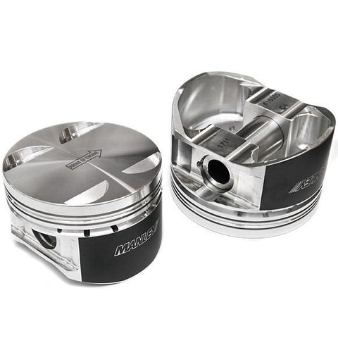 Manley Performance Platinum Series Extreme Duty 4.005in Bore 4in Stroke 4cc Flat Top Piston Set | Multiple Fitments (592605CE-8)