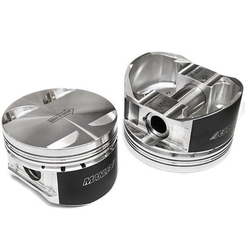 Manley Performance +1cc Dish 3.700in Bore 11:1 CR Platinum Extreme Duty Piston Set | 2018+ Ford Mustang GT (595838CE-8)