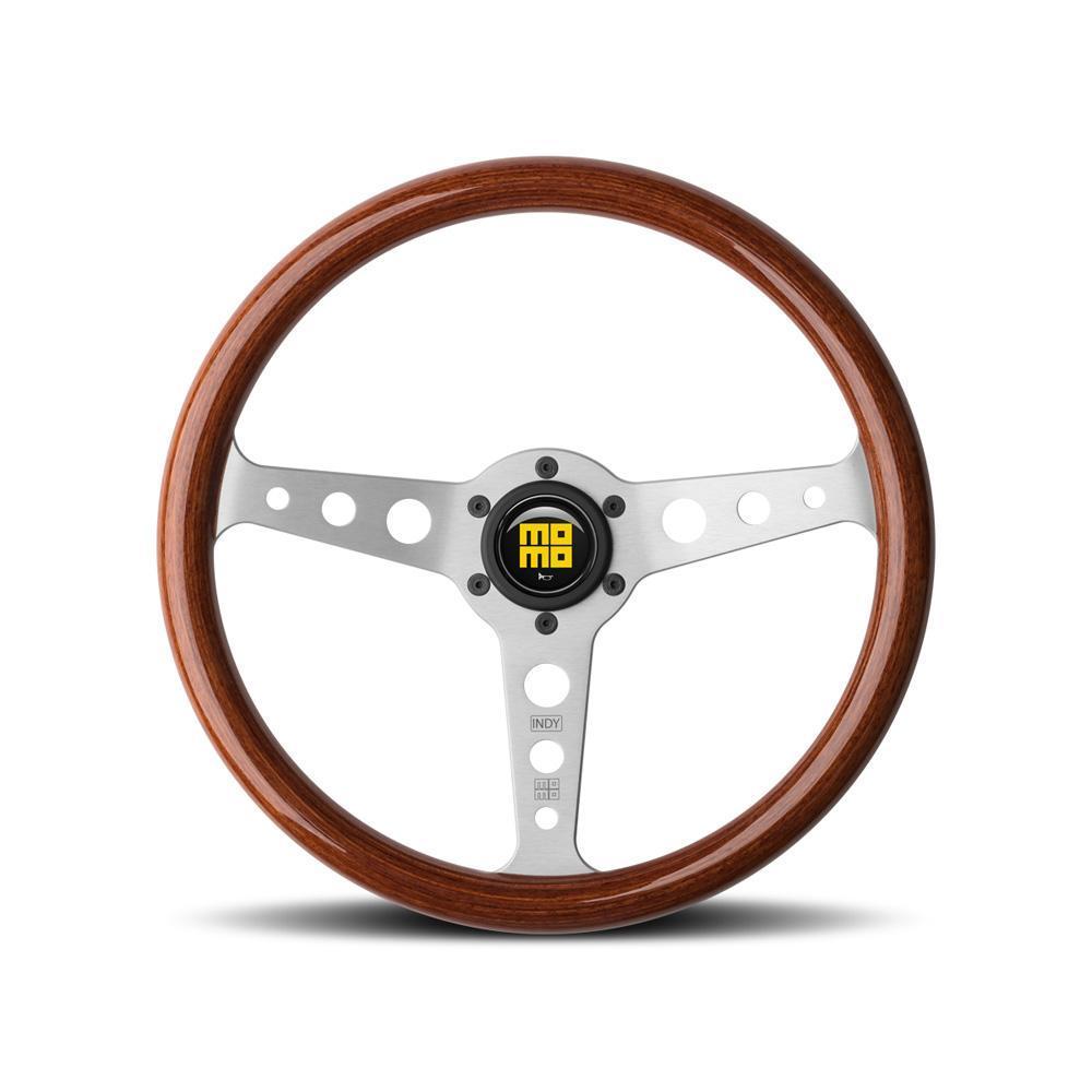 MOMO Indy 350mm Mahogany Wood Steering Wheel (IND35MA0P