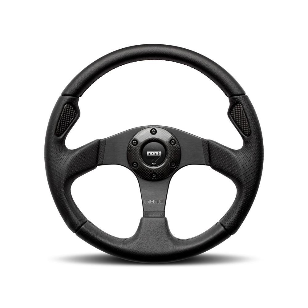 MOMO Jet 350mm Black Airleather Steering Wheel (JET35BK0B)