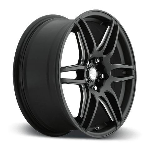 Niche M106 NR6 5x105/120 17x7.5" +45mm Offset Gloss Black & Milled Wheels