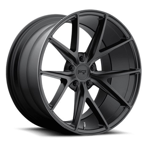 Niche M117 Misano 5x108 22x9.0" +38mm Offset Matte Black Wheels