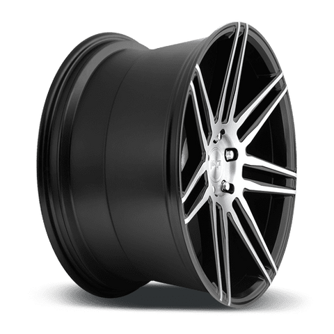 Niche M178 Trento 5x114.3 17x8.0" +40mm Offset Brushed / Gloss Black Wheels