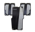 NRG Brushed Aluminum Sport Pedal Black w/ Silver Carbon MT - Modern Automotive Performance
