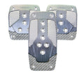 NRG Aluminum Sport Pedal Gun Metal w/ Silver Carbon MT - Modern Automotive Performance
