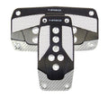 NRG Aluminum Sport Pedal Black w/ Silver Carbon AT - Modern Automotive Performance
