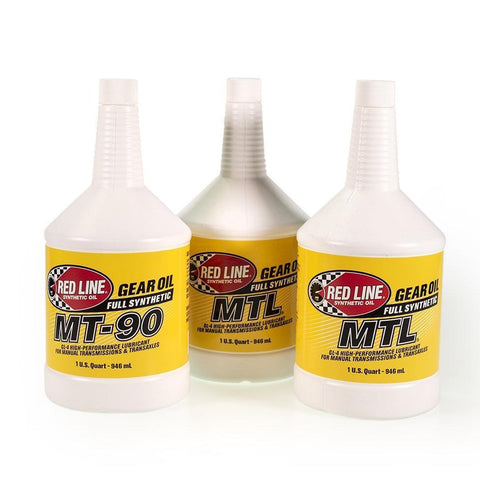 Red Line Synthetic MTL 75W80 GL-4 Manual Transmission Gear Oil Set of 4  Quarts