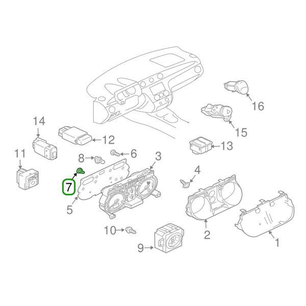 Mitsubishi OEM Gauge Cluster Light Bulb (A) | 2001-2006 Mitsubishi