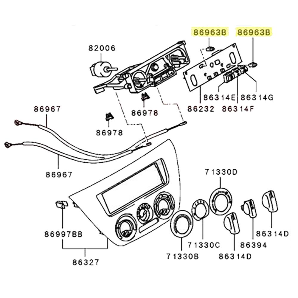 Mitsubishi OEM HVAC Heater Control Light Bulb | 2003-2006 Mitsubishi Evo  8/9 (MR568787)