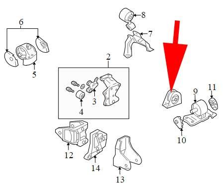 2006 corolla on sale motor mounts