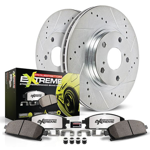 Power Stop 98-02 Subaru Forester Front & Rear Z26 Street Warrior Brake Kit (K1122-26)