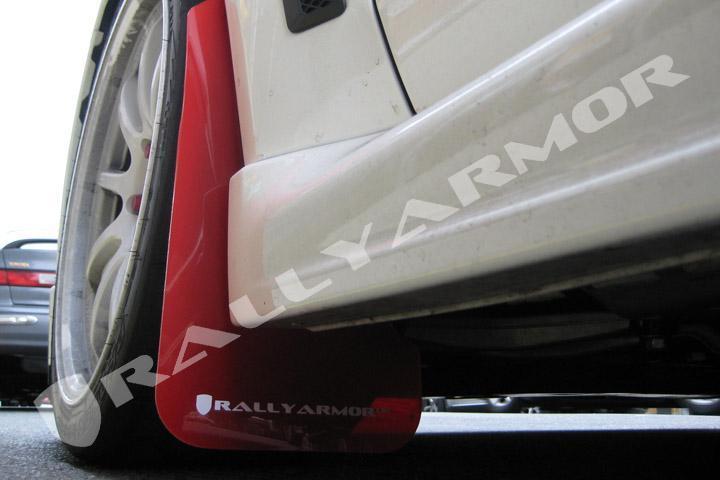 RallyArmor Polyurethane Mud Flaps | 2008-2015 Mitsubishi Evolution