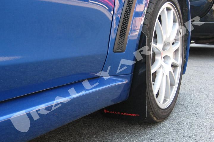 RallyArmor Polyurethane Mud Flaps | 2008-2015 Mitsubishi Evolution