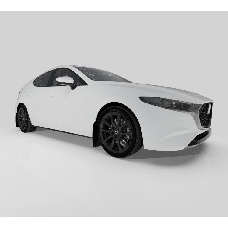 RallyArmor UR Mud Flaps | 2019-2020 Mazda 3 GT Sport Hatch (MF61