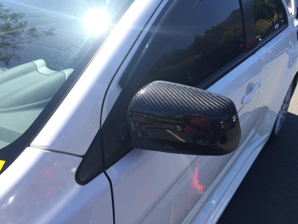 Evo x clearance carbon fiber mirrors