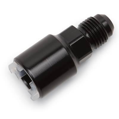 RUS 640853 - Russell Performance -6 AN male to 3/8in SAE quick-disconnect  female (Black Single)