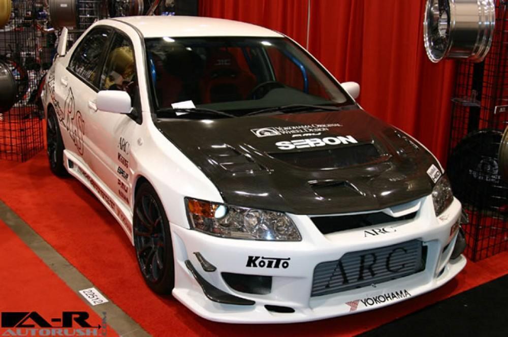 Seibon Carbon Fiber Hood Style CW | 2003-2005 Mitsubishi Evo 8