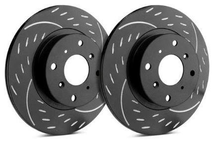 SP Performance 265mm Dimpled and Diamond Slotted Rear Brake Rotors | Multiple DSM Fitments (D30-2555)