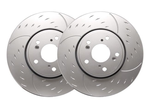 SP Performance 380mm Diamond Slotted Front Brake Rotors | 2015-2020 Ford Mustang GT (D54-1116)