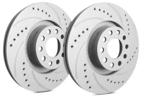 SP Performance 330mm Drilled And Slotted Rear Brake Rotors | 2007-2008 Infiniti G35 and 2008-2013 Infiniti G37 (F32-470)