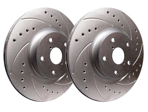 SP Performance 299mm Drilled And Slotted Rear Brake Rotors | Multiple Porsche Fitments (F39-050)