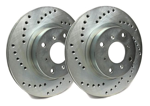 SP Performance Double Drilled and Slotted Rear Brake Rotors | 2001-2005 Mazda Miata (S26-378/P/BP)