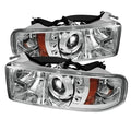 Spyder Auto Dodge Ram 1500 94-01 / Ram 2500/3500 94-02 Projector Headlights - ( Do Not Fit Sport Model ) - LED Halo - LED ( Replaceable LEDs ) - Chrome - High H1 (Included) - Low H1 (Included) - Modern Automotive Performance
