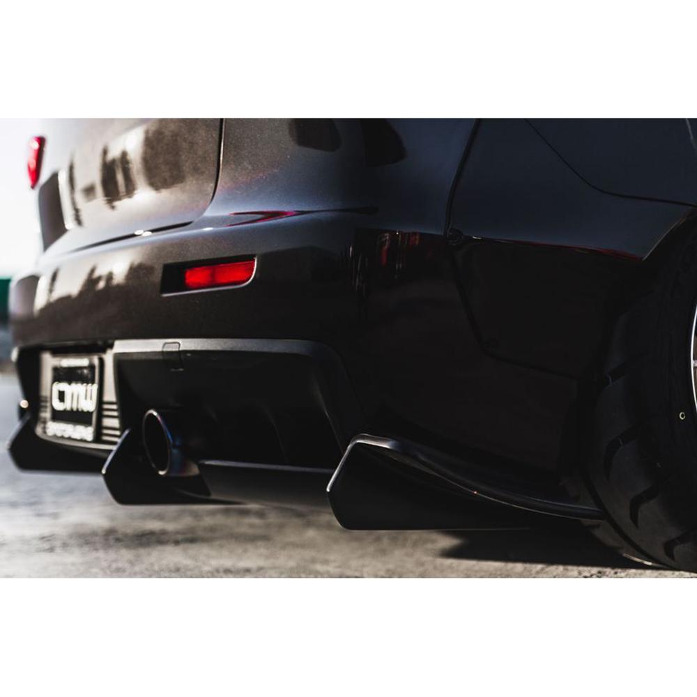 StreetFighter LA Rear Diffuser | 2008-2015 Mitsubishi Evo X  (SFXLA-EVOX-DIFF-FRP)