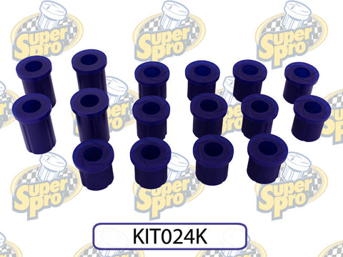 SuperPro Front and Rear Leaf Spring Bushing Kit | 1984 Toyota 4Runner (KIT024K)