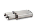 STREETPOWER Oval Muffler w/ Dual 3.5" Round Tips (3" inlet) by Vibrant Performance - Modern Automotive Performance
