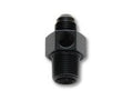 '-6AN Male to 1/4" NPT Male Union Adapter Fitting with 1/8" NPT Port by Vibrant Performance - Modern Automotive Performance
